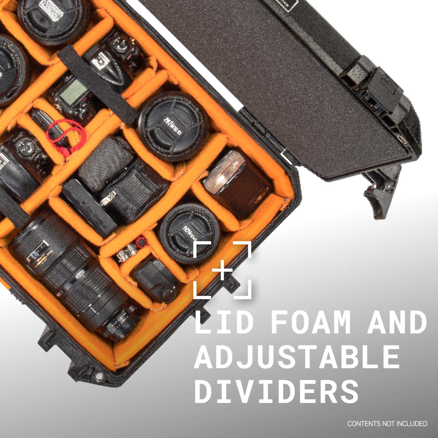 V550 Pelican Vault - Multi-Purpose Hard Case with Padded Dividers for Camera, Drone, Equipment, Electronics, and Gear (Black)