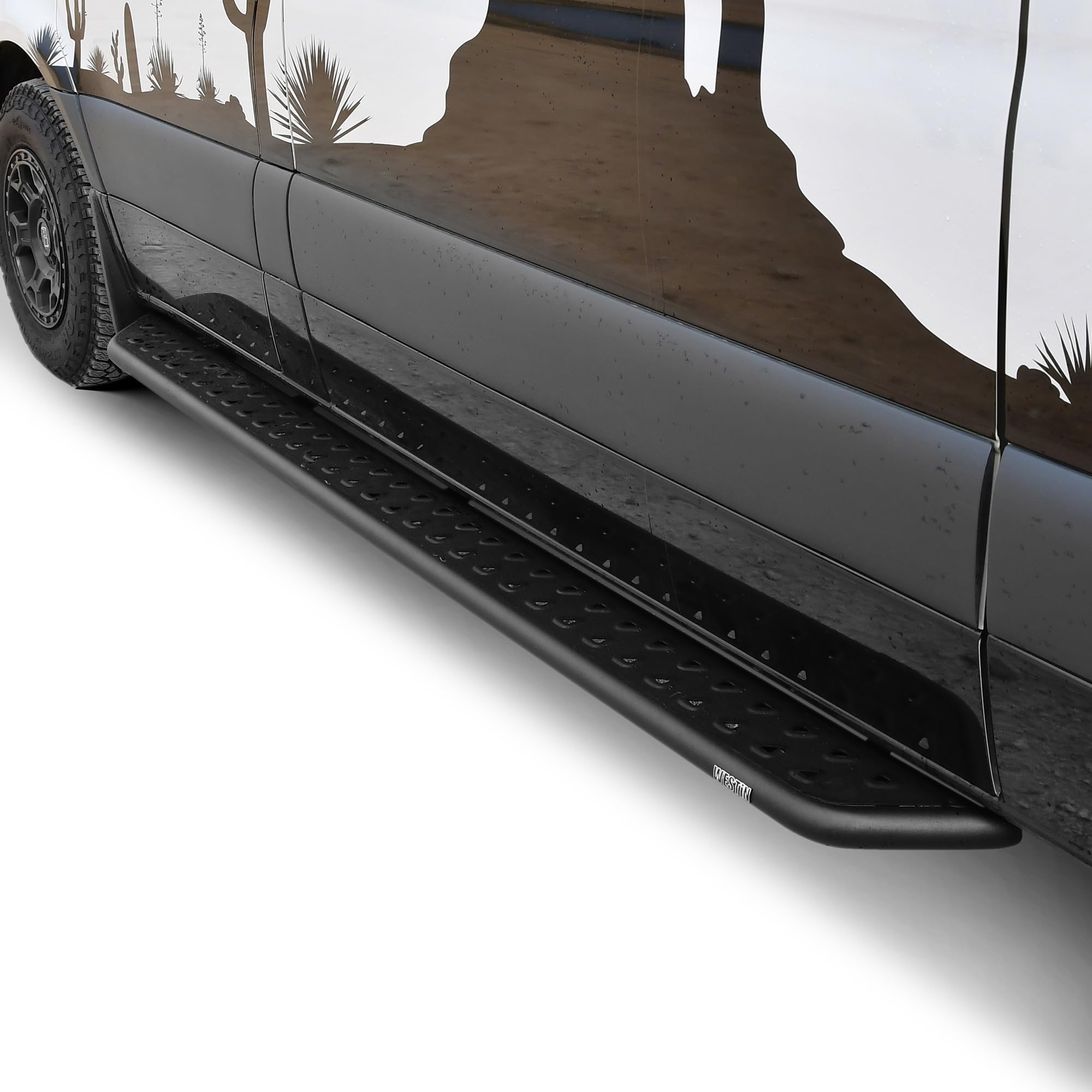 Outlaw Running Boards Westin fits 2007-2023 Sprinter 144 in. Wheelbase Textured Black 1 Pair