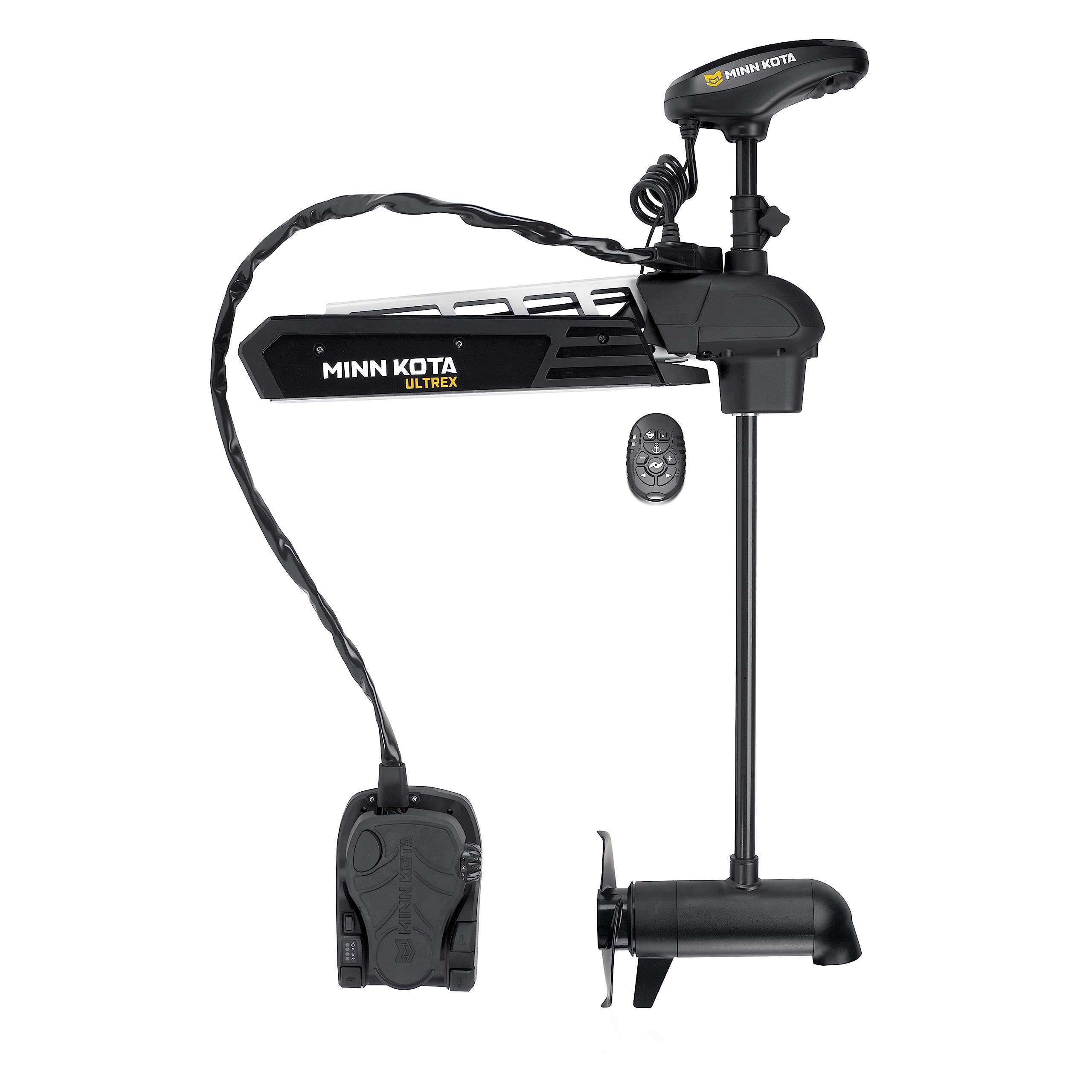 Minn Kota Bow-Mount Ultrex Electric Trolling Motor with GPS, Spot-Lock, Dual Spectrum Chirp Sonar – 112 Lb. Thrust, 60 in. Shaft, Freshwater