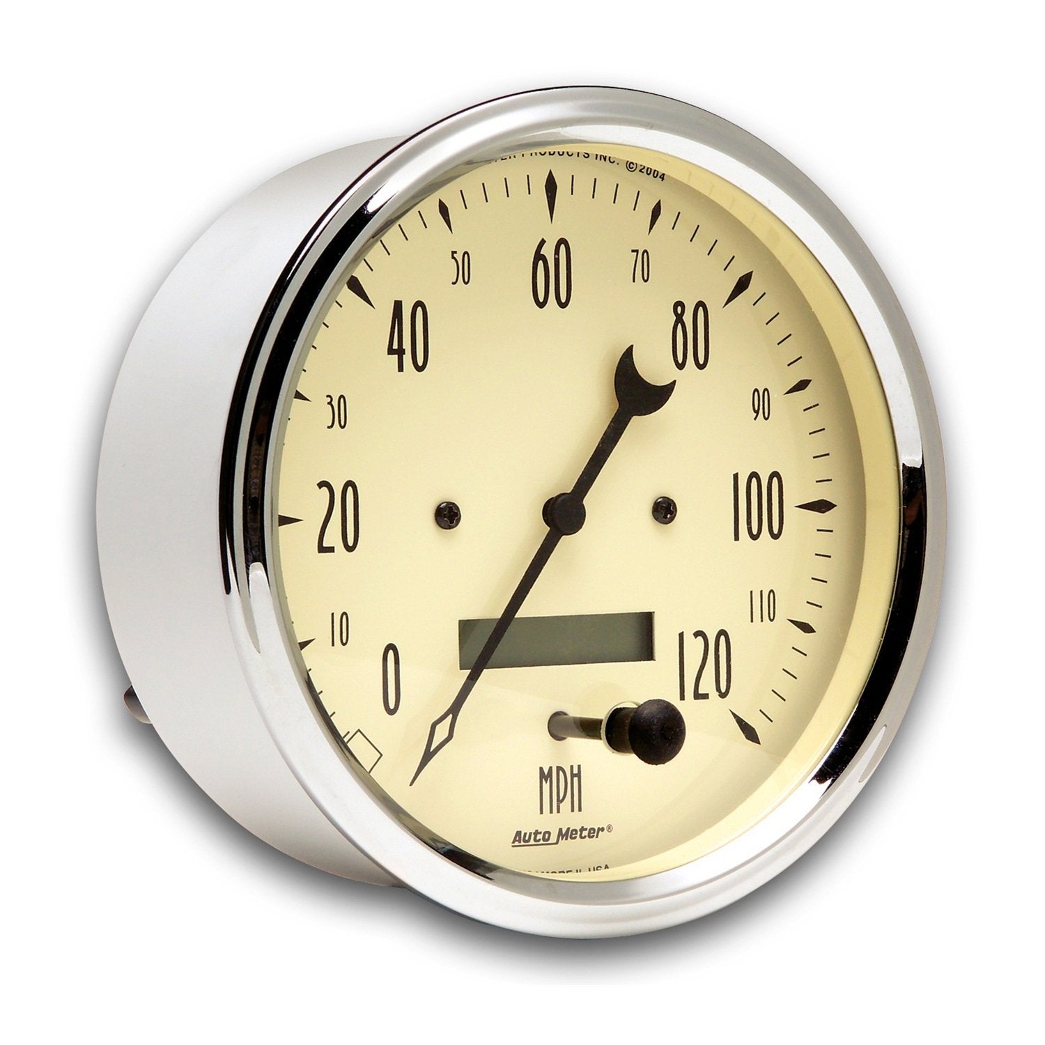 Electric Auto Meter 1889 Antique Beige Programmable Speedometer