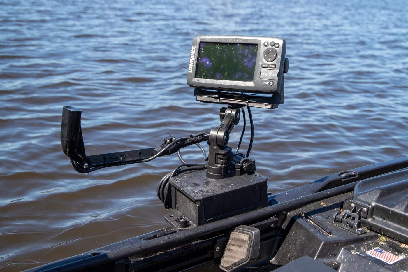 CellBlok YakAttack Track Mounted Battery Box for Fish Finders | Quick-Release Battery Storage & Mounting Platform | Fits GearTrac & Most Kayak Track Systems | Made in USA