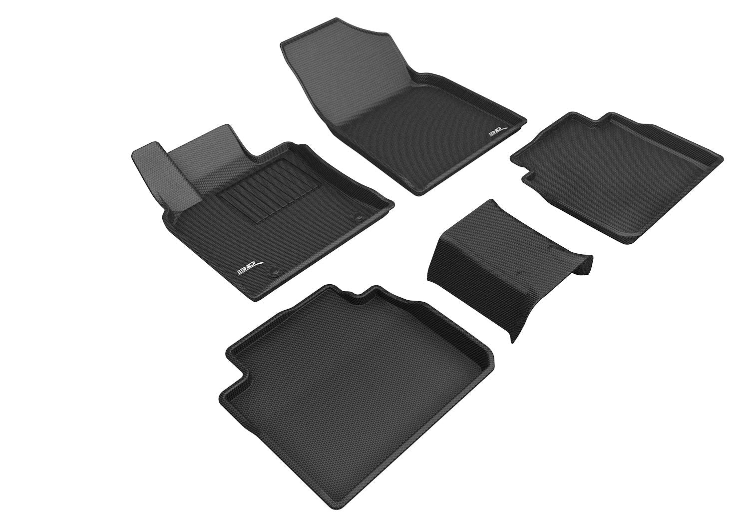 KAGU 3D MAXpider Floor Mat (BLACK) Compatible with TOYOTA AVALON 2019-2023 - Full Set