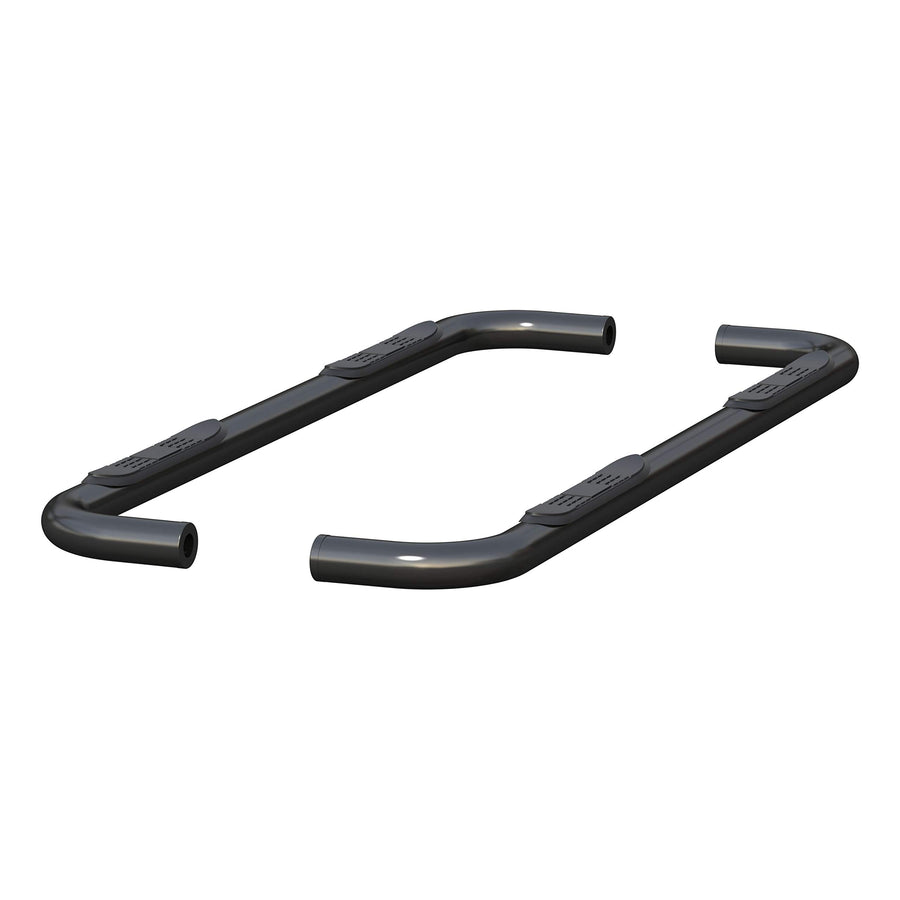 3-Inch Round Black Steel ARIES Nerf Bars, No-Drill, Fits Select Chevrolet Silverado, GMC Sierra 1500 Extended Cab