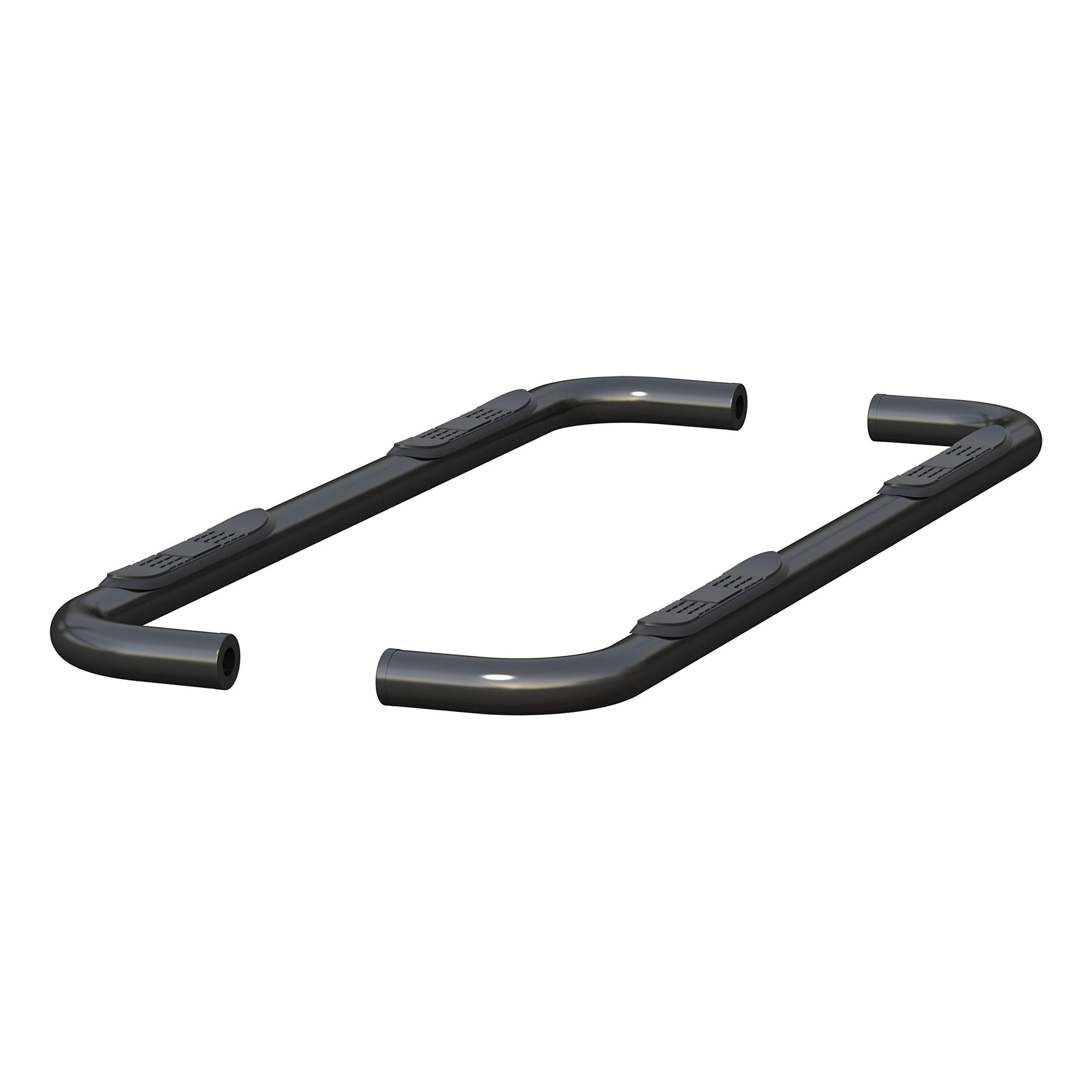 3-Inch Round Black Steel ARIES Nerf Bars, No-Drill, Fits Select Chevrolet Silverado, GMC Sierra 1500 Extended Cab