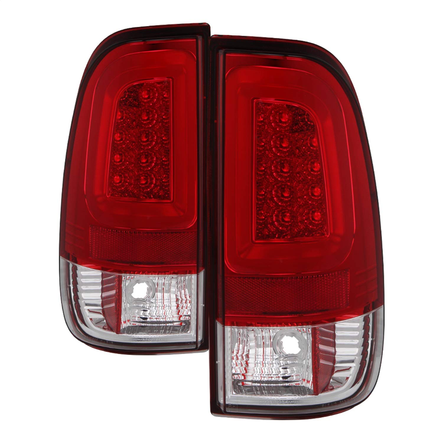 Ford Super Duty Spyder 5084736 F-250/ F-350/ F-450 08-16 Version 3 Light Bar LED Tail Lights - Red Clear