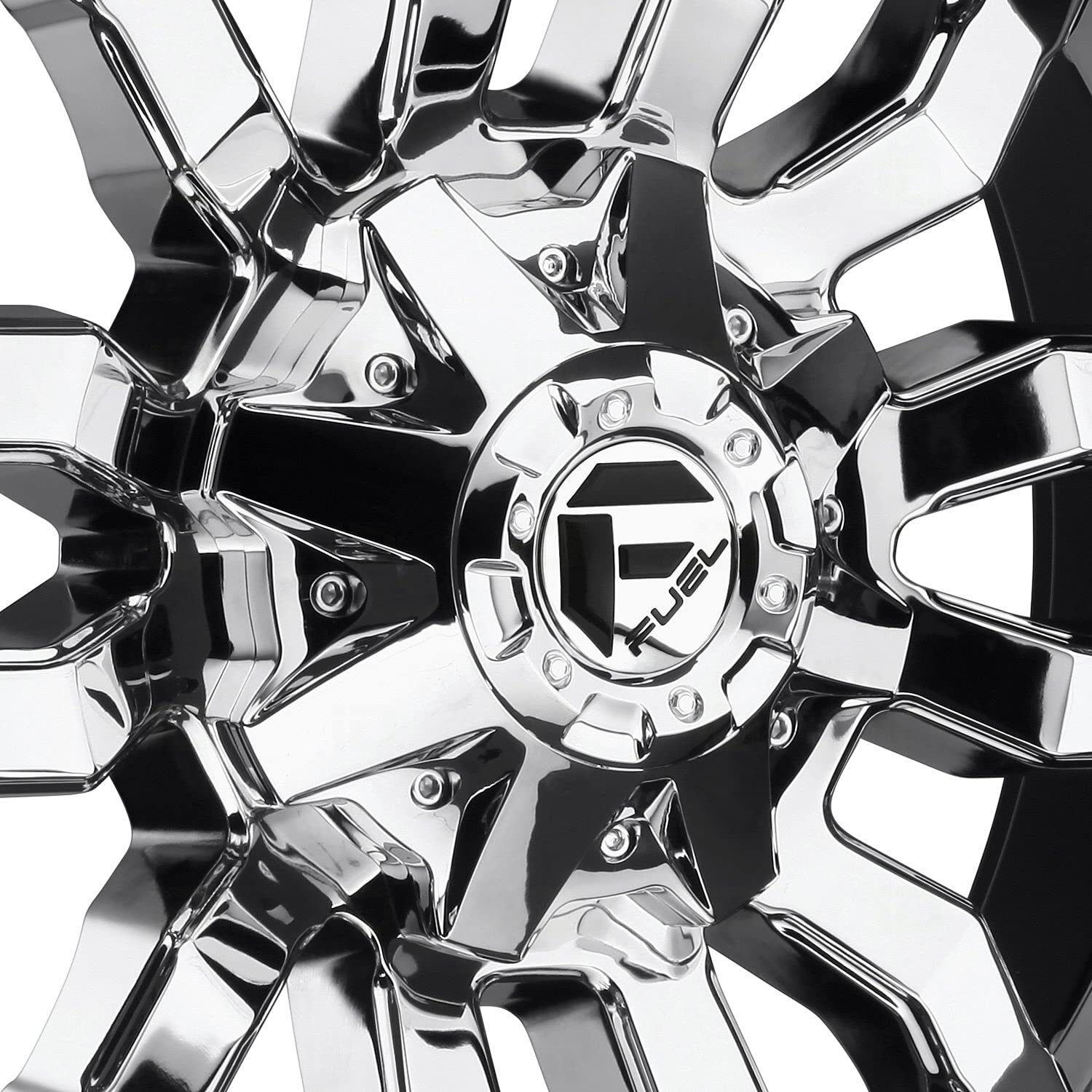 D270 Fuel Sledge 20x10 8x180 -18mm Chrome Wheel Rim