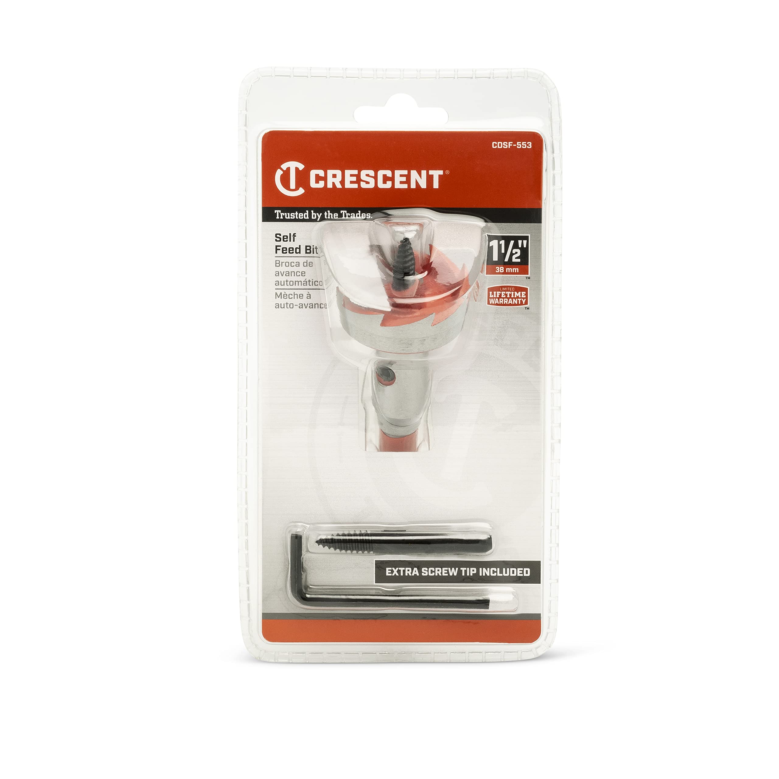 Self Feed Crescent Drill Bit | 5" x 1-1/2" | CDSF-553