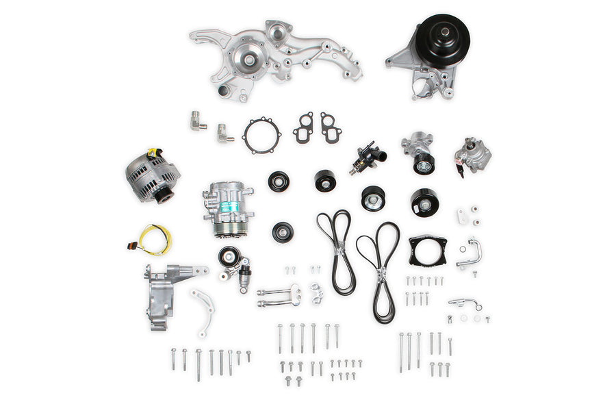 Premium Holley Mid-Mount Complete Accessory System for GM Gen V LT4 Dry Sump Engines 20-221BK