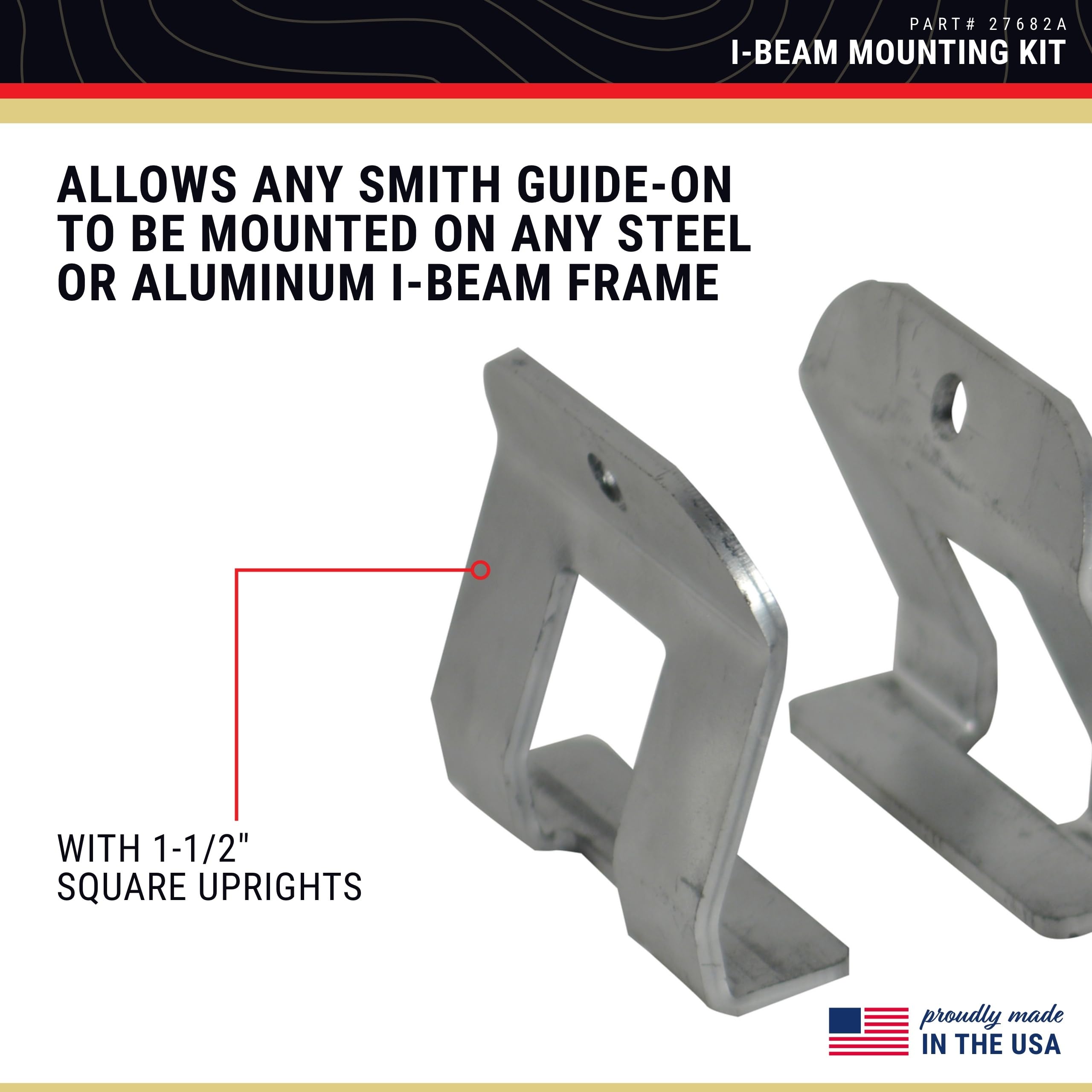 L-Beam Mounting Kit - CE Smith Brackets, Bolts, Nuts & Washers for Your Boat Trailer Accessories