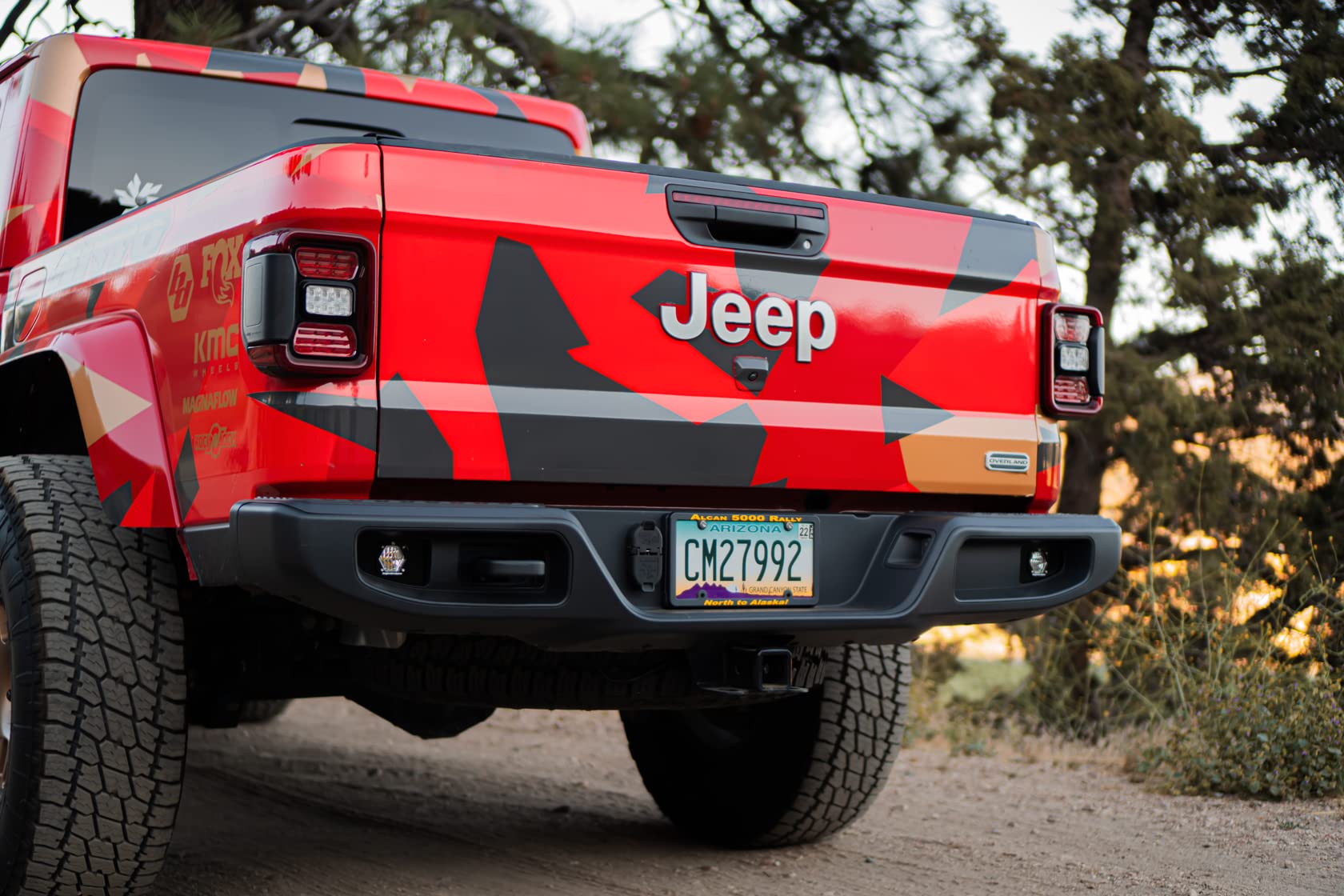 S1 Dual Reverse LED Light Kit Baja Designs for Jeep JT Gladiator OE Bumper - Wide Cornering Clear Lens (Wiring Harness)