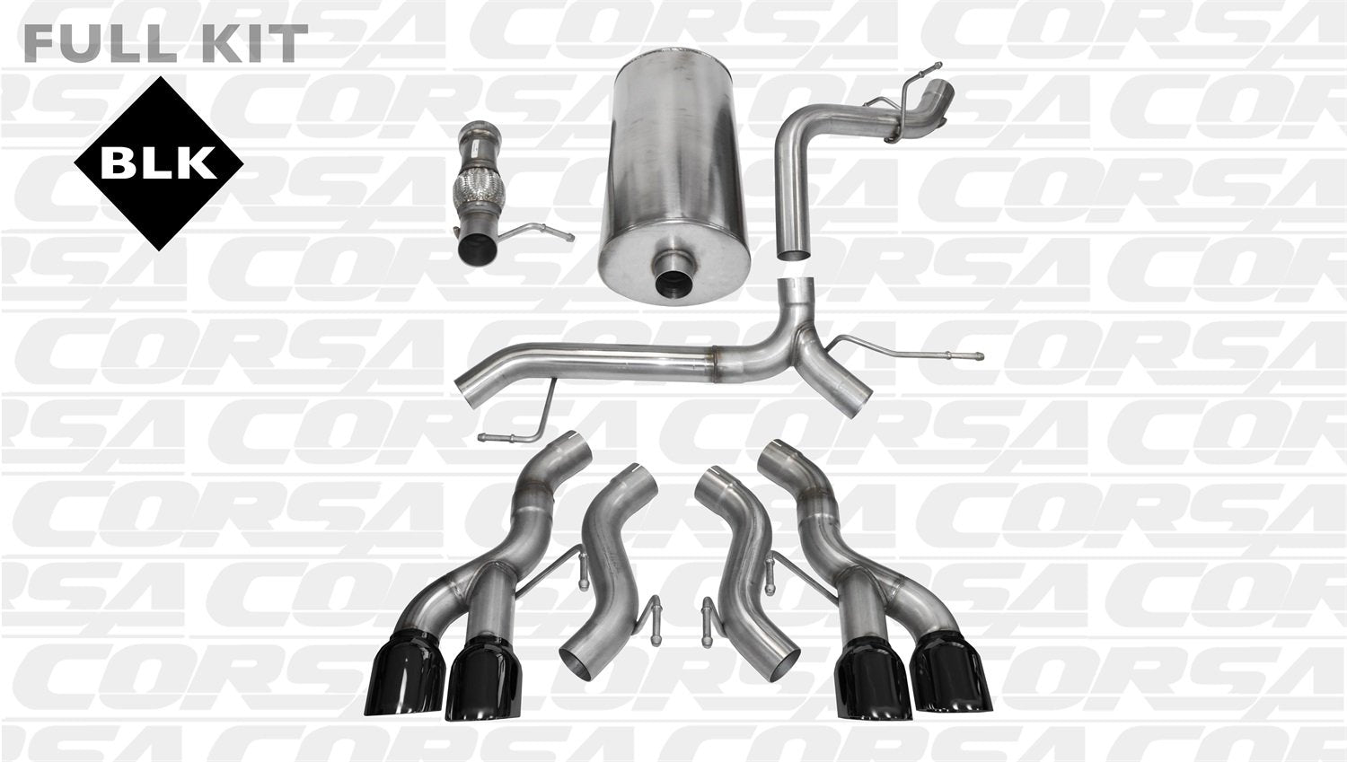 Cat-Back CORSA Exhaust System 14886BLK
