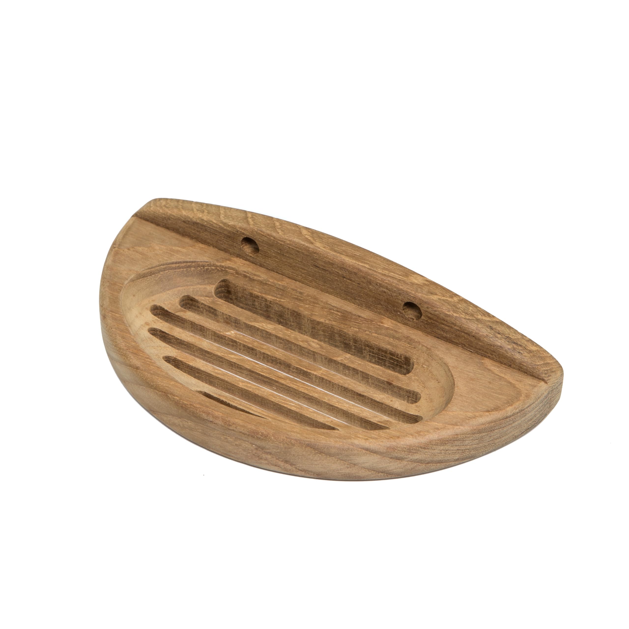 Oval Soap Dish Whitecap Teak
