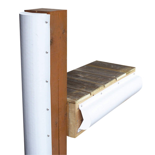 PVC Piling Bumper Dock Edge + Inc. (White, 6-Feet)