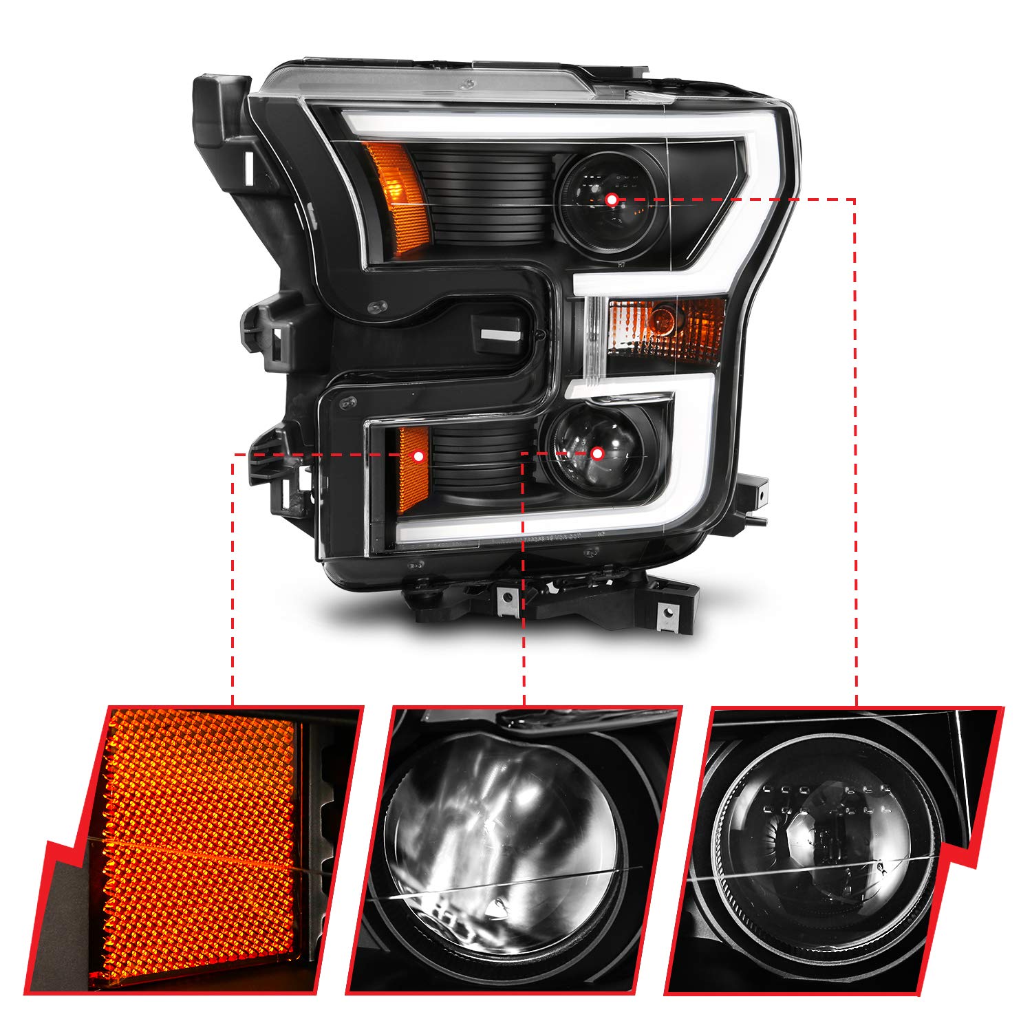 Headlight Assembly ANZO USA 111357