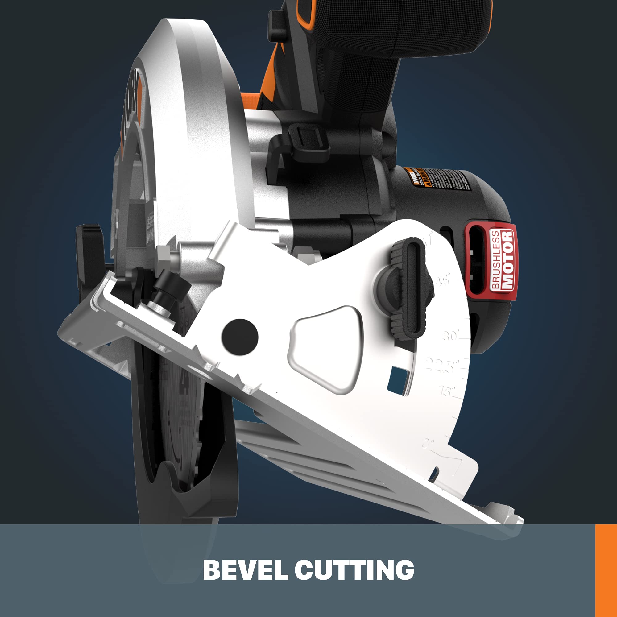 Worx WX520L.9 Nitro 20V Power Share 7.25" Cordless Circular Saw with Brushless Motor (Tool Only)