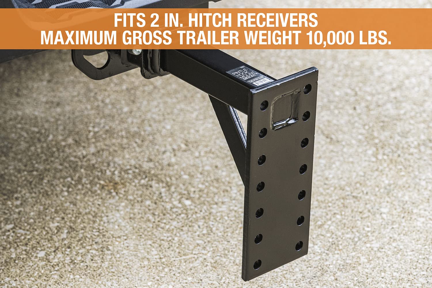 PM1012 Buyers Products Pintle Hook Mount – 6 Position Adjustable Trailer Hitch Receiver for 2 Inch Trucks, 10,000 lb MGTW – Heavy-Duty Tow Hitch, 2,000 MVL Rated, 14.5"