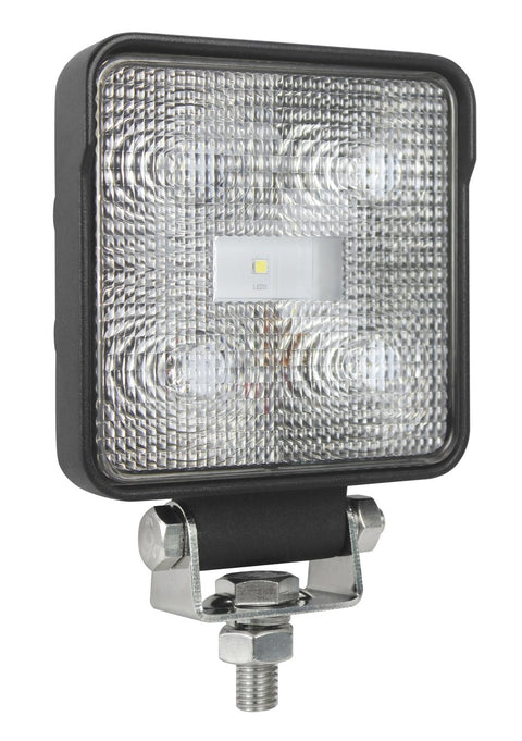 4 Square LED Close Range Worklight HELLA 357107001, Black ValueFit