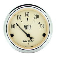 Water Temperature Gauge Auto Meter 1837 Antique Beige