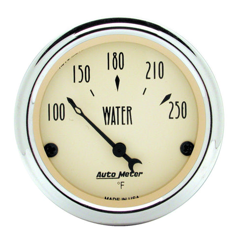 Water Temperature Gauge Auto Meter 1837 Antique Beige