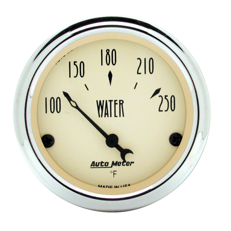 Water Temperature Gauge Auto Meter 1837 Antique Beige