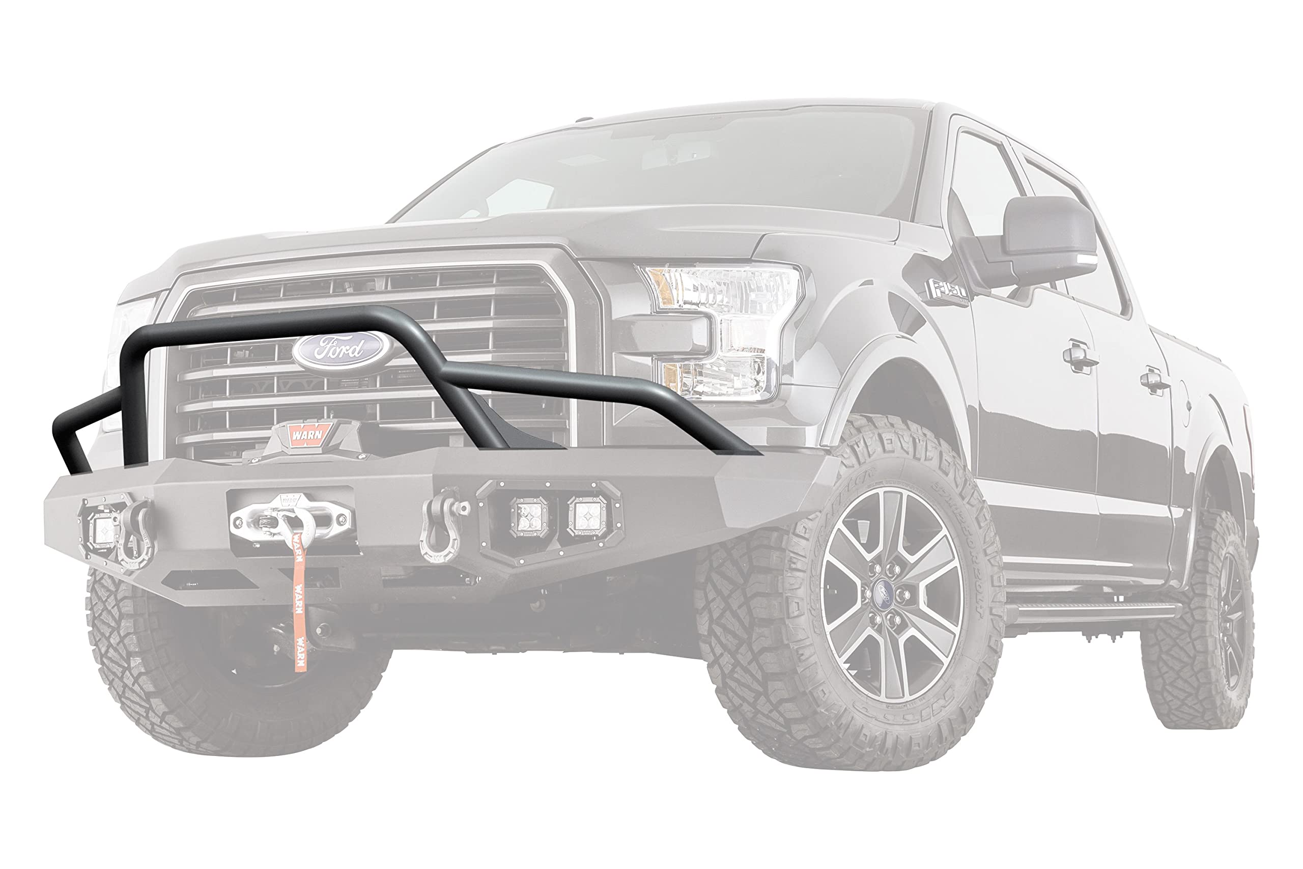 Ascent Baja WARN 100472 Grille Guard Tube Bar, Fits: Ford F150 (2015-2017), Ford Super Duty F250, F350, F450 (2017-2018)
