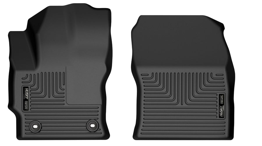 Husky Liners Floor Mats Weatherbeater | Fits 2022-2026 Toyota Corolla Cross (Front Wheel Drive Only) | Front Row, 1-pc Black - 15811