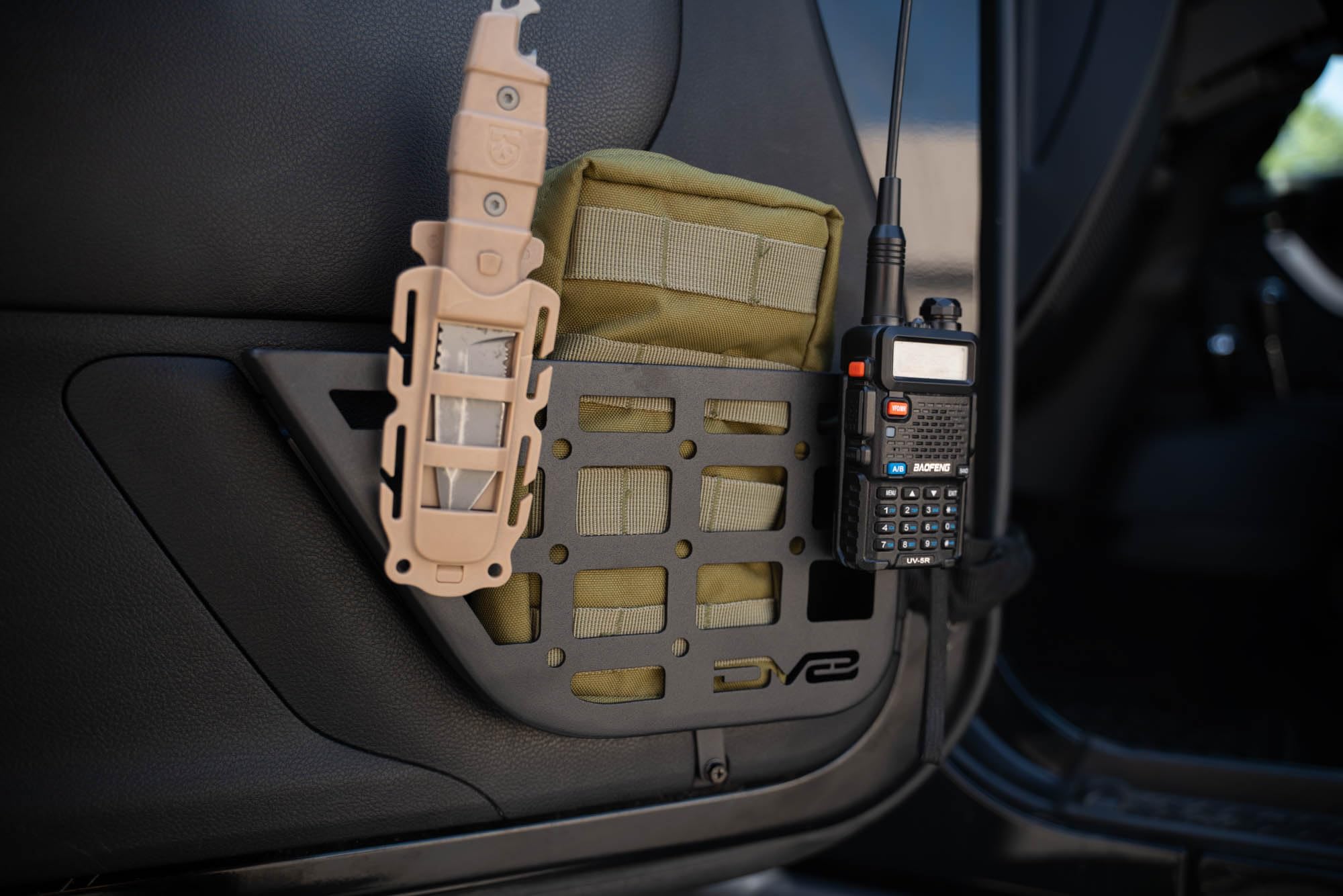 Slim Molle Pockets DV8 Offroad Front Door for 2011-2018 Jeep Wrangler JK | Replaces The Weak Factory Netting | Slimmer Width for Increased Legroom | Molle Panel Design for Mounting Solutions | Pair
