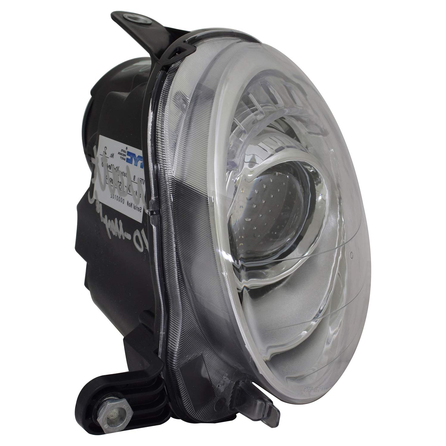Left TYC Headlight Assembly Compatible with 2012-2019 Fiat 500