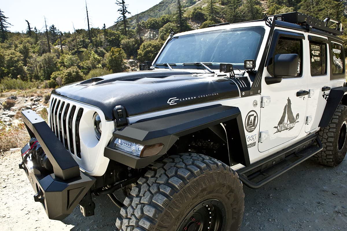 NIXON Front Fender Flares OFFROAD Compatible for Jeep Wrangler JL 2018 2019 2020 2021 2022 2023 2024 2025