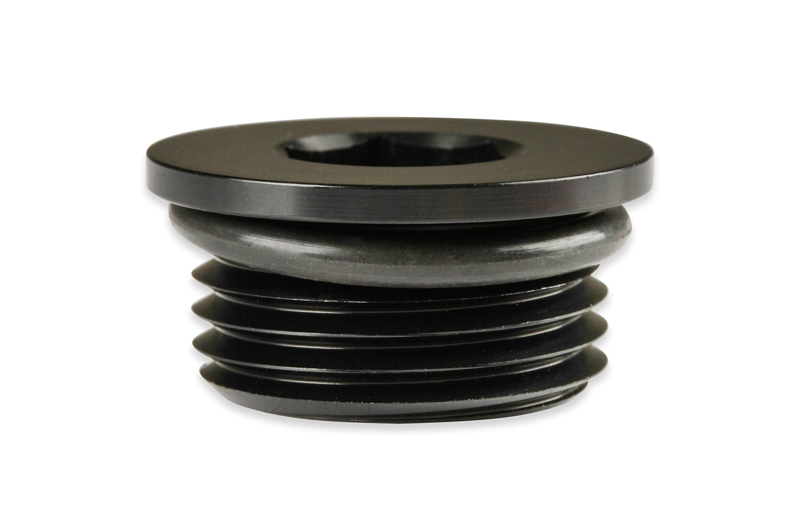 Low Profile Port Plug, Earl's -10An Black