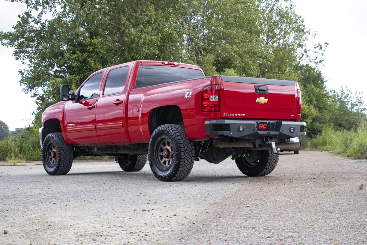 Rough Country LED Heavy Duty Rear Bumper for Chevy Silverado & GMC Sierra 2500HD/3500HD (2011-2019)