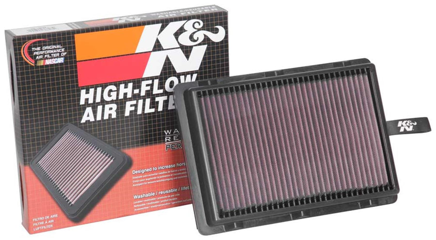 High-Flow K&N Original Lifetime Engine Air Filter: Increase Power: Premium, Washable: Compatible with 2016-2022 Hyundai/KIA: Tucson, Sportage, 33-5046