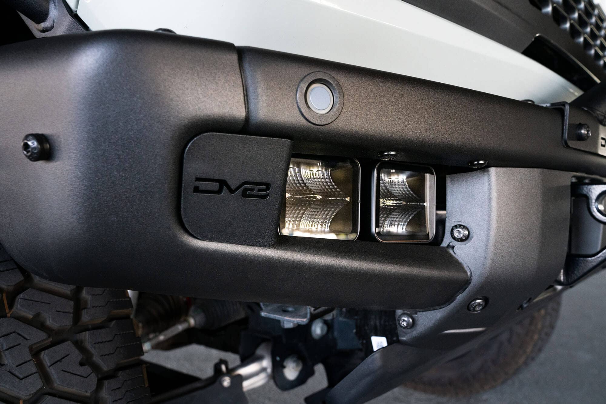 Fog Pocket Pod Light Mounts DV8 Offroad for 2021-2024 Ford Bronco | Fits Factory Modular Steel Bumper | Sold as a Pair | Fits 2 LED Light Pods per Side