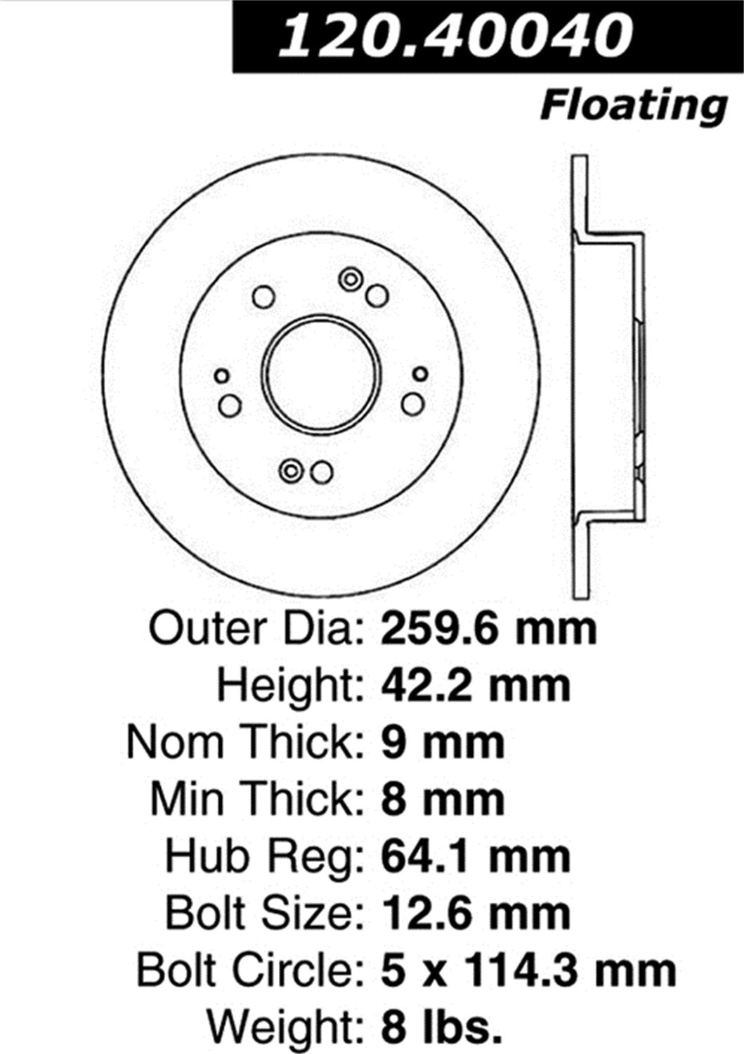 StopTech Sport Drilled/Slotted Brake Rotor 127.40040L (Rear Left), 1 Pack