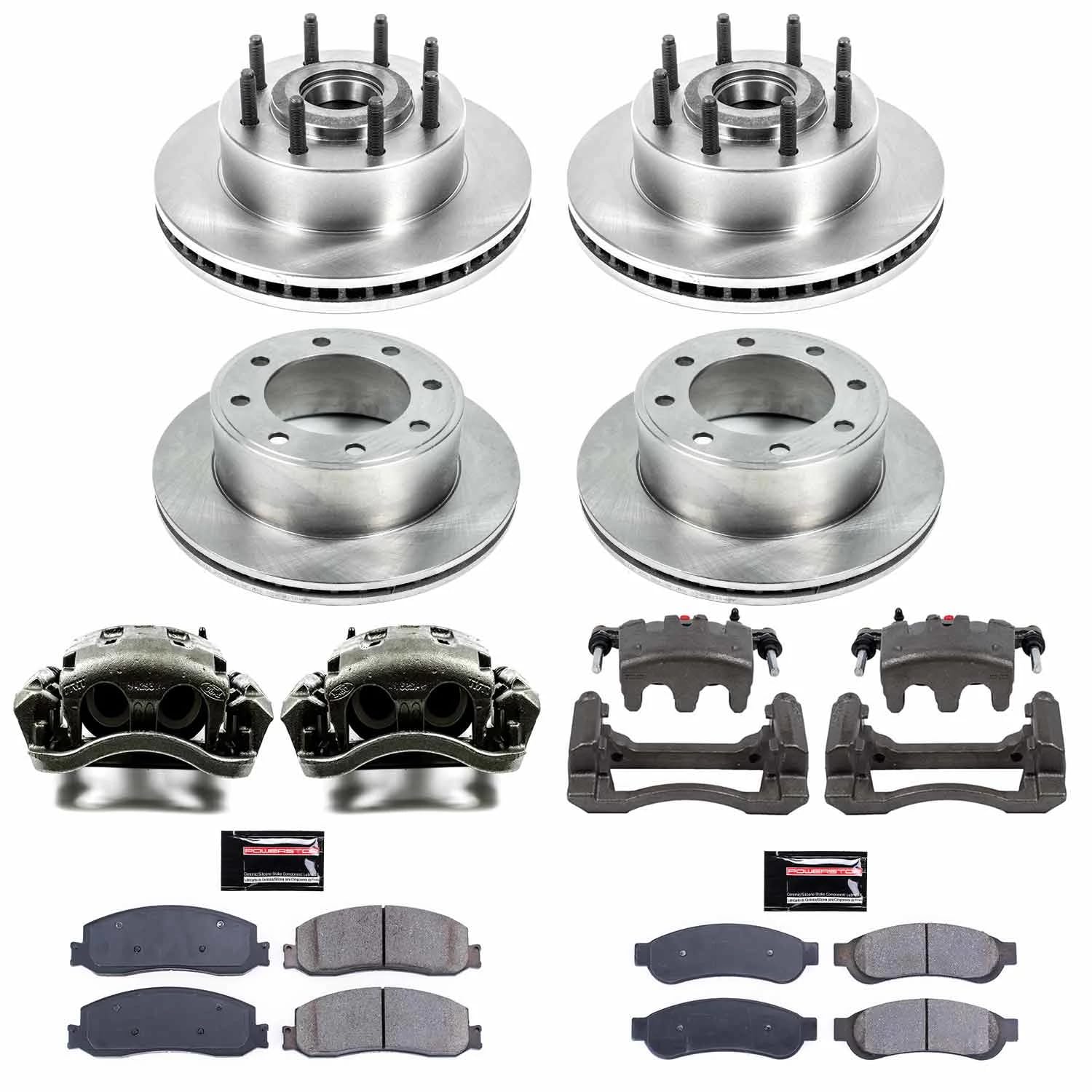 Power Stop KCOE6551 1-Click OE Replacement Brake Kit with Calipers For Ford F-250 Super Duty 2012, Ford F-350 Super Duty 2012 [Model Specific] Autospecialty