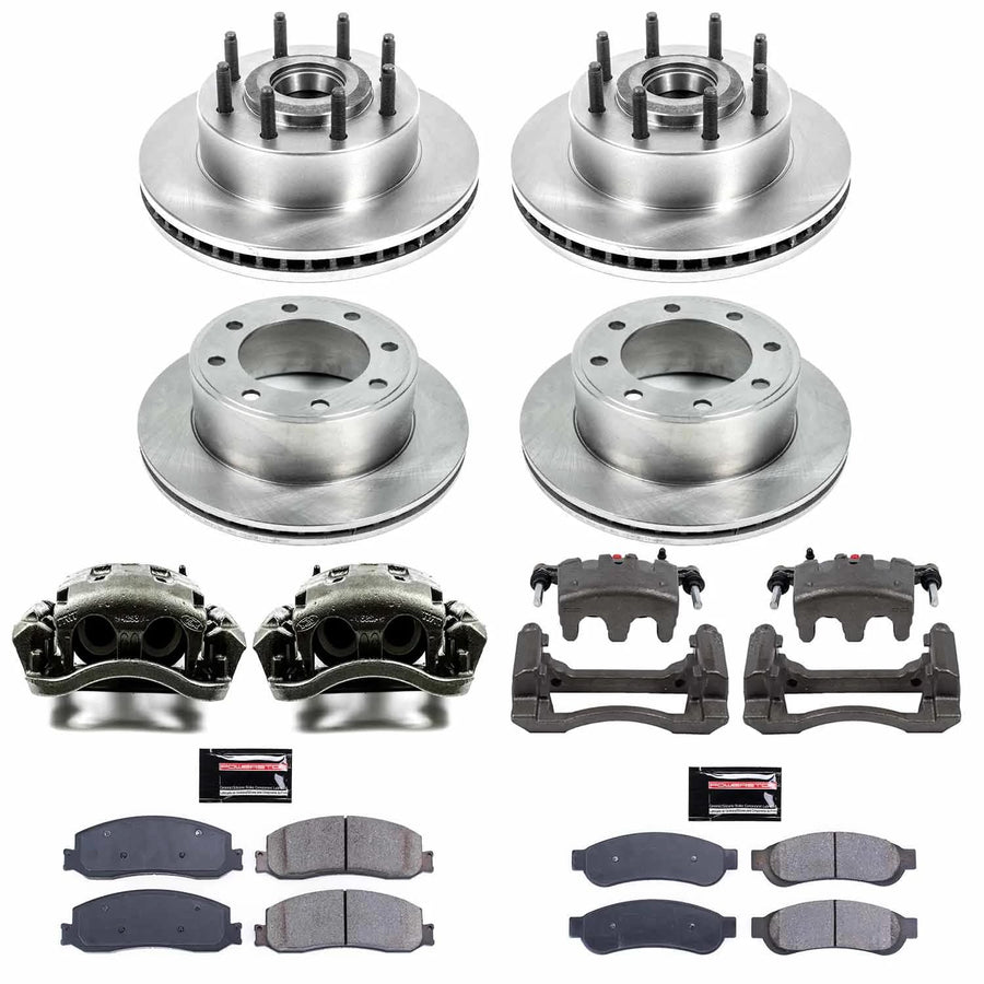 Power Stop KCOE6551 1-Click OE Replacement Brake Kit with Calipers For Ford F-250 Super Duty 2012, Ford F-350 Super Duty 2012 [Model Specific] Autospecialty