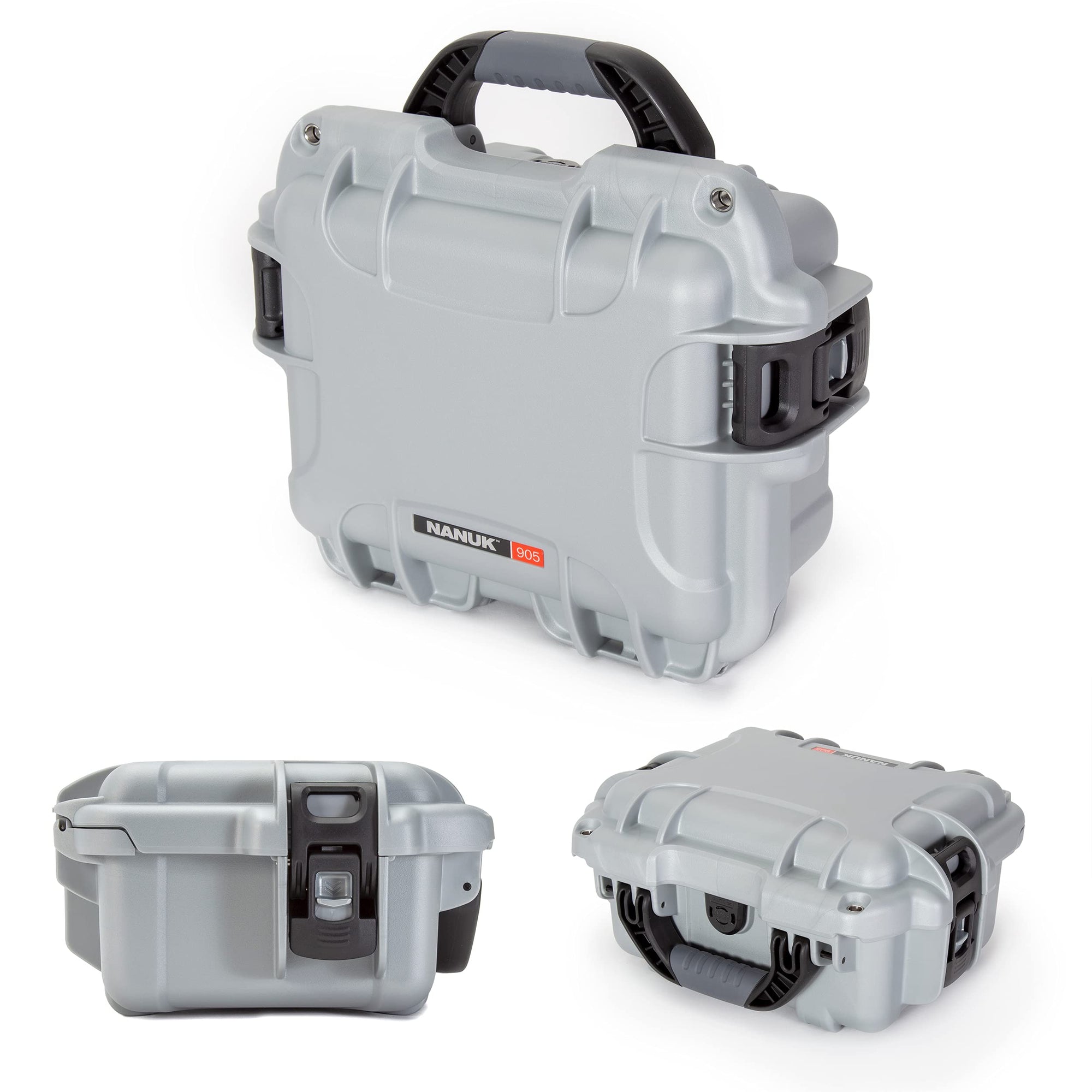 Waterproof Nanuk 905 Hard Case with Padded Dividers - Silver