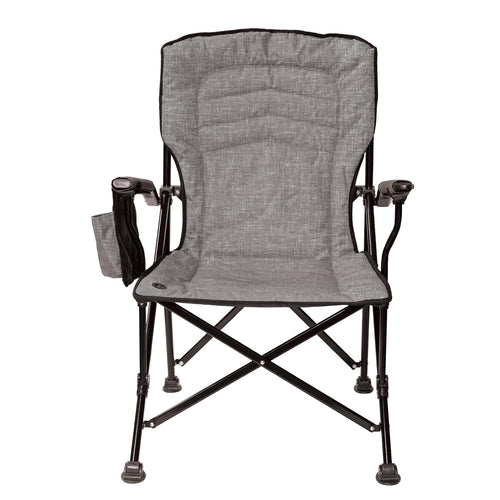 Kuma Switchback Outdoor Gear Chair with Carry Bag, Ultimate Portable Luxury Outdoor Chair for Camping (Heather Grey)