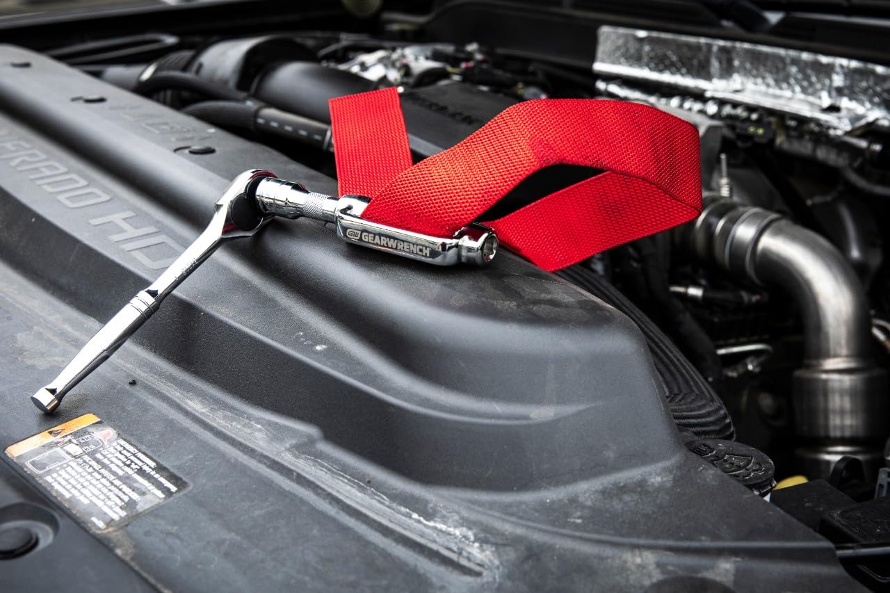 Heavy-Duty GEARWRENCH Oil Filter Strap Wrench | 3/8" & 1/2" Drive | 3529D