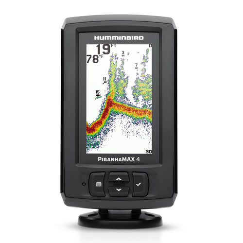 PiranhaMAX 4 Humminbird Fish Finder with Transducer, Dual Beam Sonar