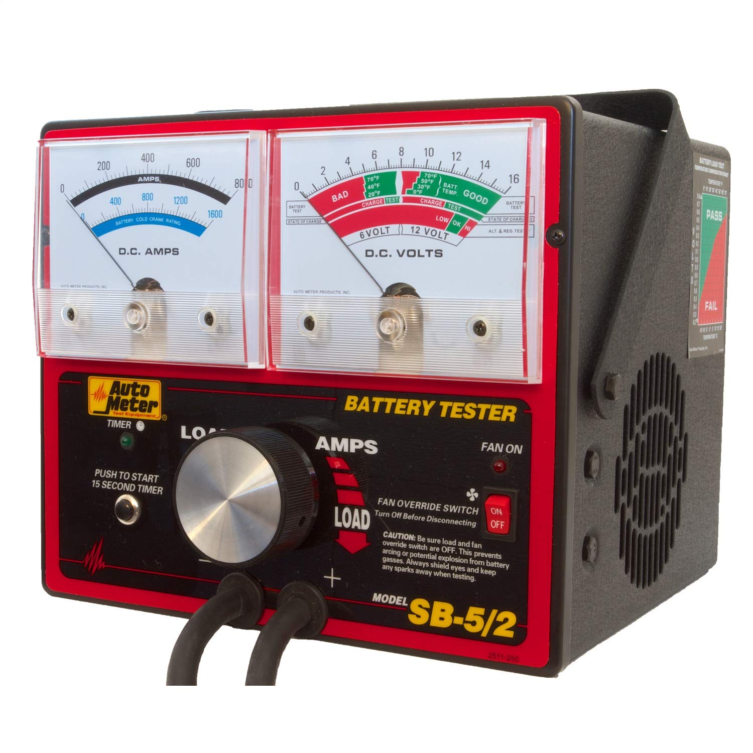 Auto Meter 800 Amp (SB-5/2) Variable Load Battery/Electrical System Tester