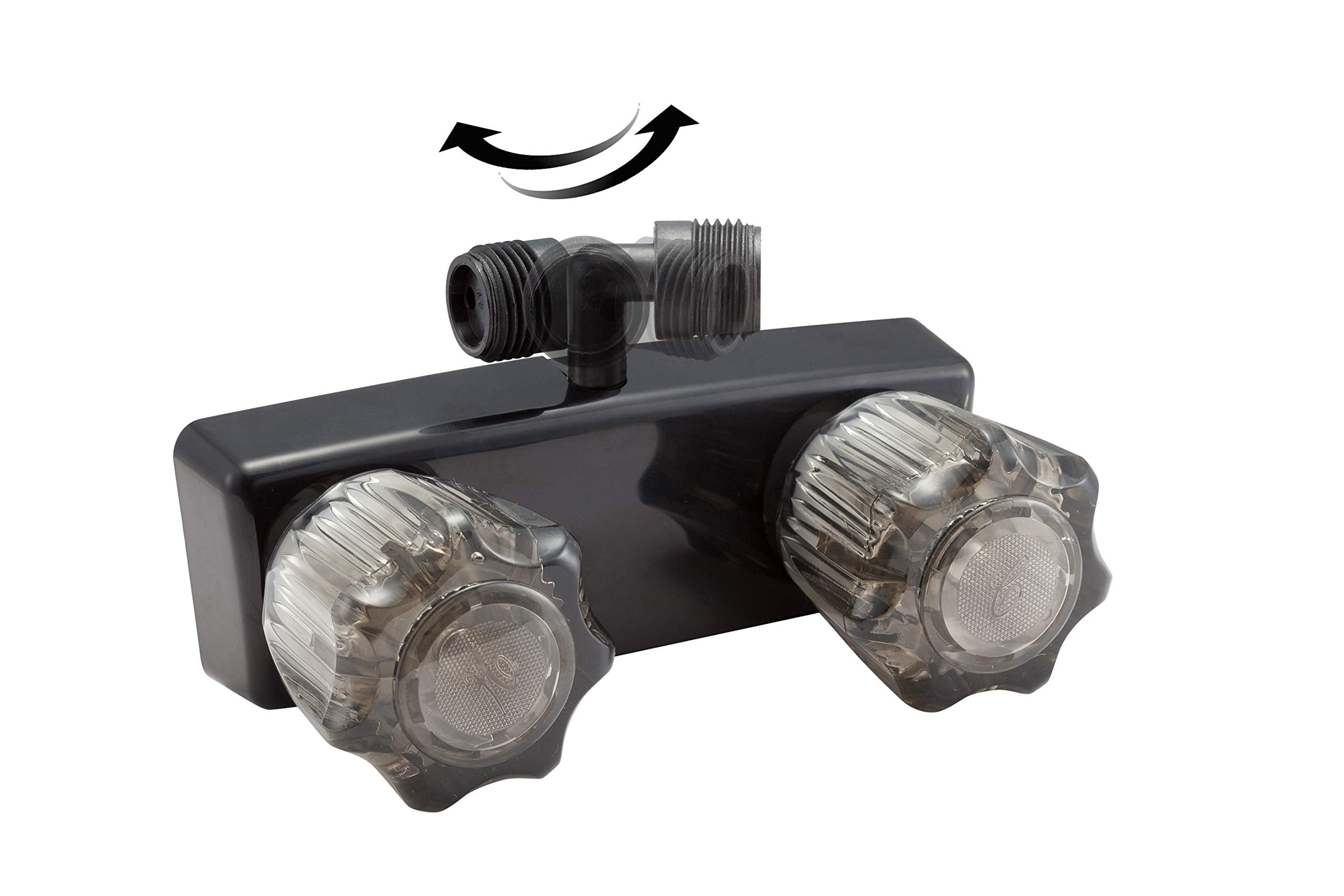 Dura Faucet RV Weatherproof DF-SA170-BK Exterior Shower Box Kit - Lock and Key (Black)