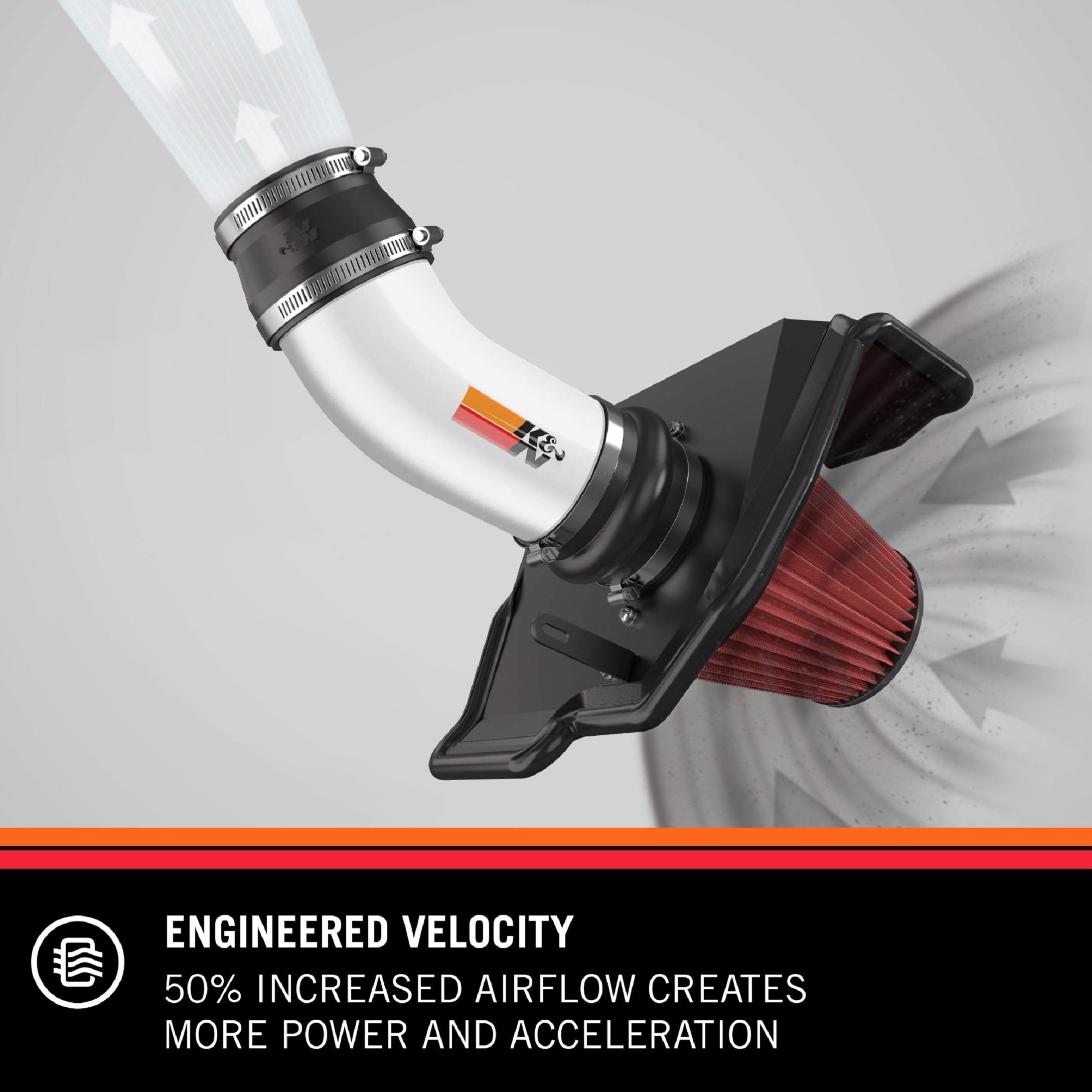 Cold Air Intake Kit K&N: High Performance, Increase Horsepower: Compatible with 1999-2000 HONDA (Civic Si) 69-1010TP