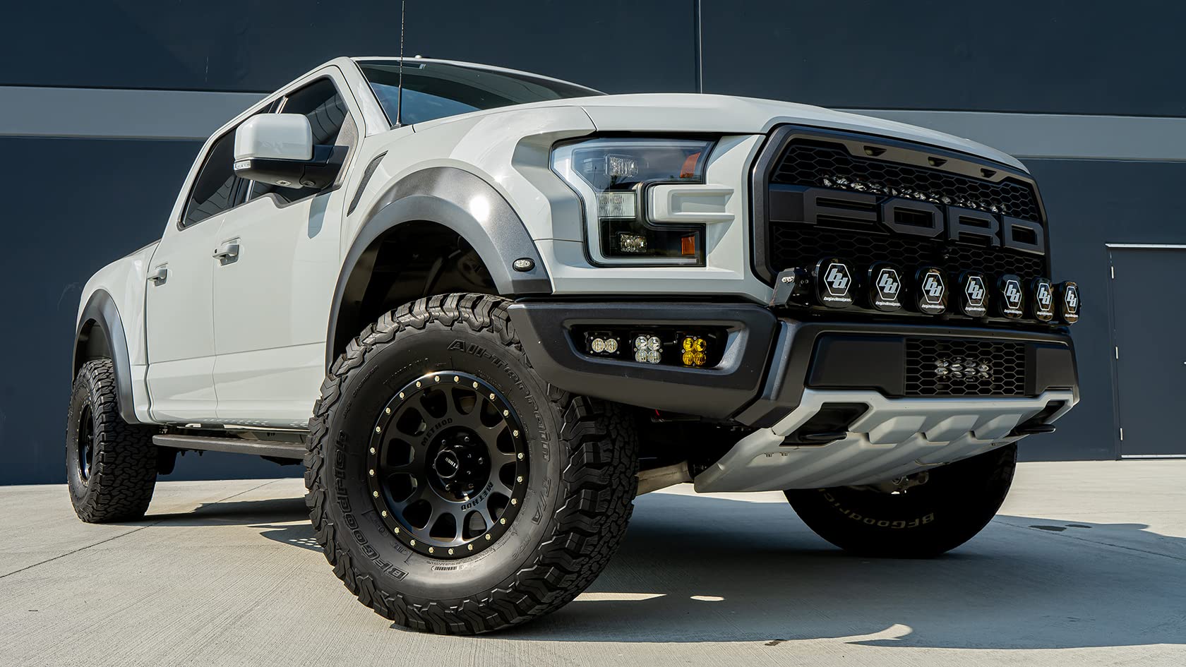 Baja Designs Linkable XL LED Sport Bumper Light Kit for Ford F-150 Raptor 2017-20 Truck (Multi-Pattern Clear Lens)