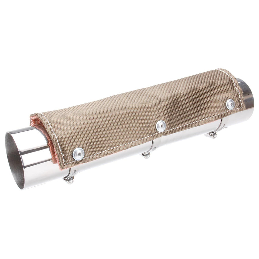 Titanium Pipe Shield Design Engineering 6" x 2' Exhaust Heat Shield – Durable, Lightweight High-Temperature Resistant Exhaust Wrap for Pipes and Tubes, Superior Heat Protection and Insulation