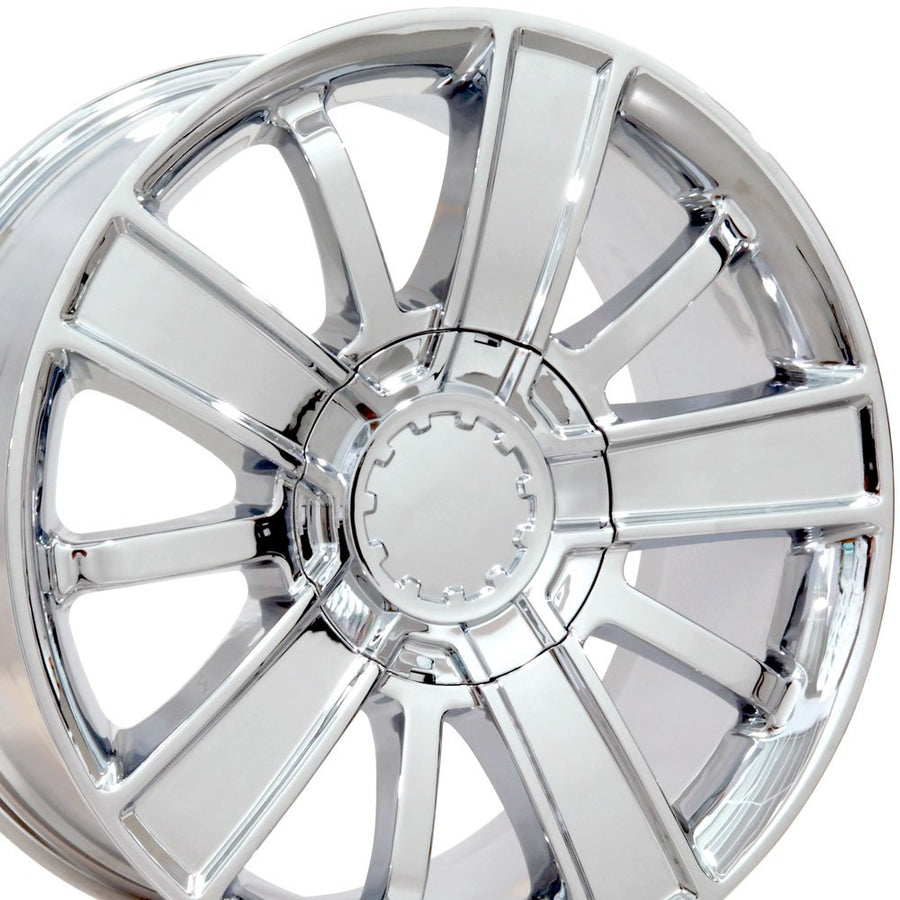 Chrome Wheel OE Wheels LLC CV77-20090-6550-27C Painted (20 x 9. inches /6 x 139 mm, 27 mm Offset)