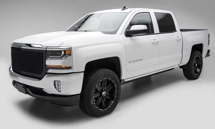 2016-2018 Silverado 1500 T-Rex Grilles Upper Class Series Main Grille, Black, 1 Pc, Replacement, Full Opening - PN #51127