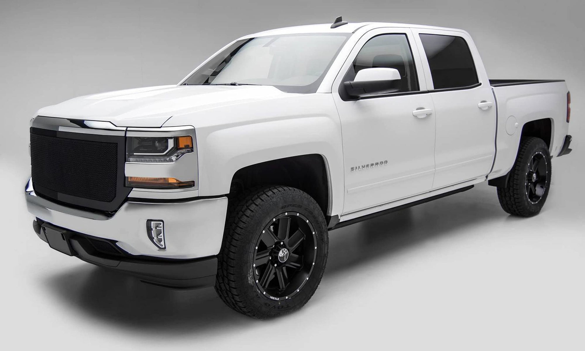 2016-2018 Silverado 1500 T-Rex Grilles Upper Class Series Main Grille, Black, 1 Pc, Replacement, Full Opening - PN #51127