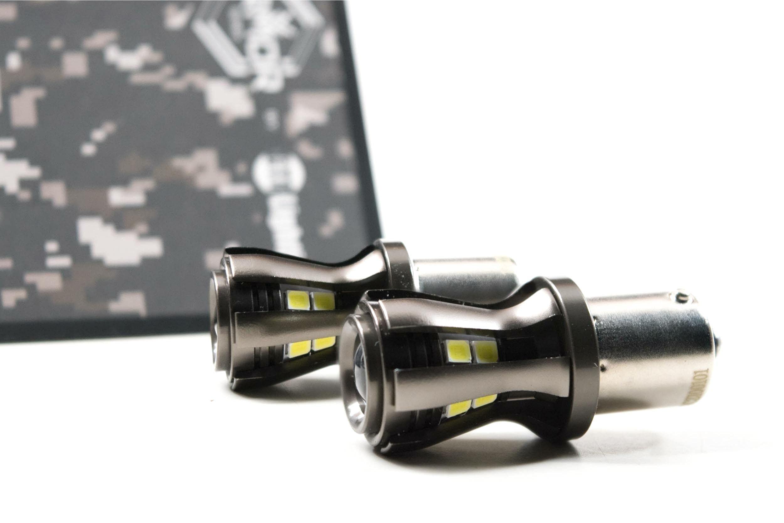 GTR Lighting Amber Armor Series LED Bulb 1157, Universal Upgrade for Front & Rear Turn Signals, Side Markers & Daytime Running Lights (DRL), Ultra Bright Plug and Play Replacement. (1x GTR.LED273)