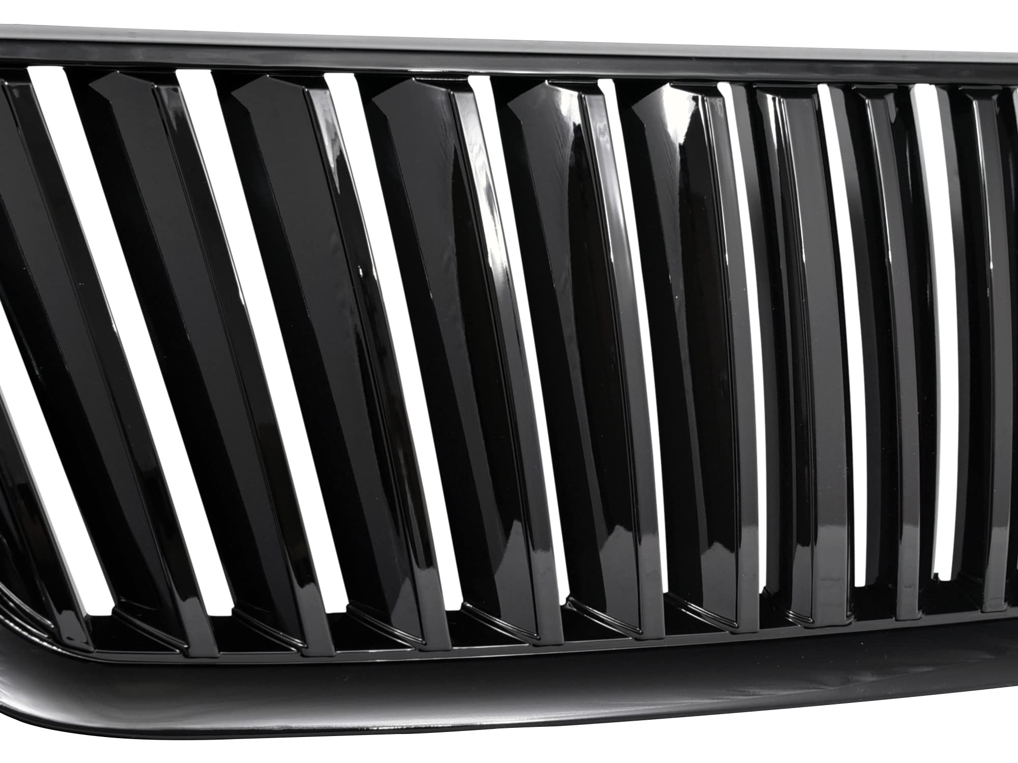 Vertical Front Hood Grille Armordillo USA 7148062 - Matte Black Fits 2003-2006 Ford Expedition